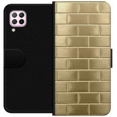 iSecrets - Plånboksfodral till Huawei P40 lite med Gyllene Murstenar