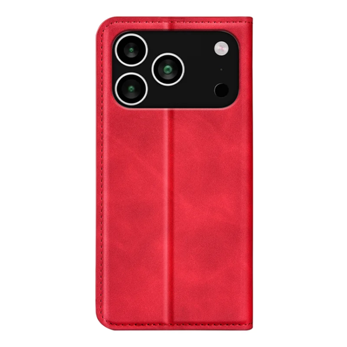 A-One Brand - iPhone 17 Pro Max Plånboksfodral Skin Touch - Röd