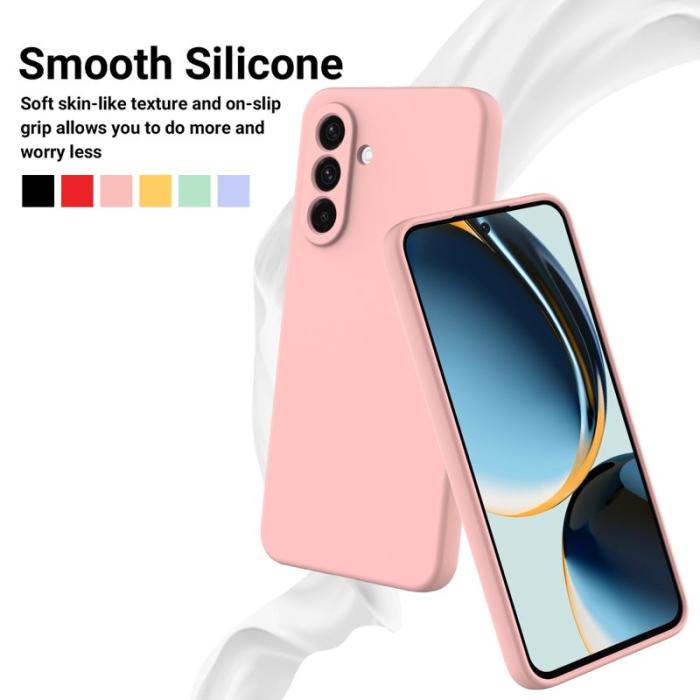OEM - Mobilskal till Samsung Galaxy S26+ Flytande Silikon Med Handrem - Rosa