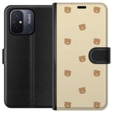 iSecrets - Pl&aring;nboksfodral till Xiaomi Redmi 12C med Bj&ouml;rnm&ouml;nster