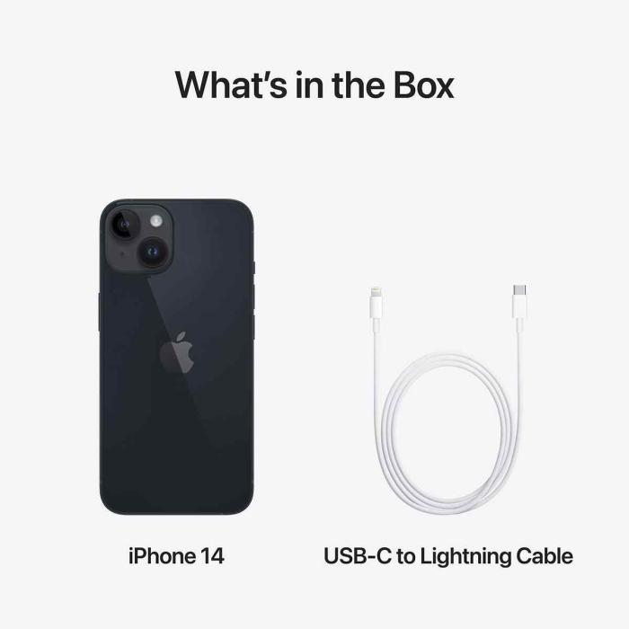Apple - Apple iPhone 14 128GB 6GB RAM - Midnatt