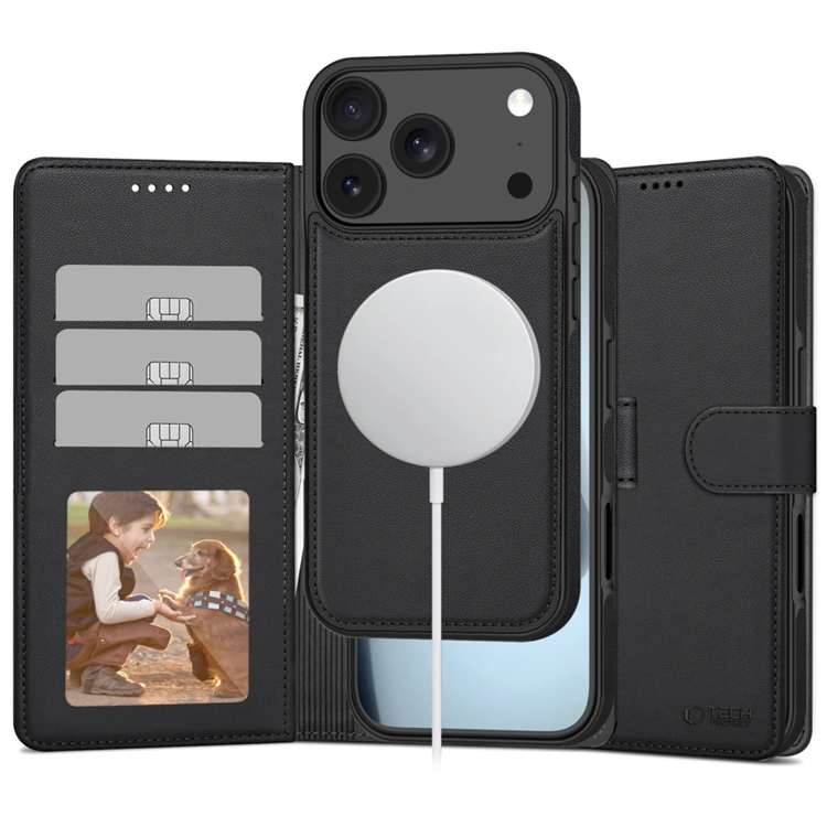 Tech-Protect iPhone 17 Pro Plånboksfodral Magsafe - Svart | 2353 | AlltMobil