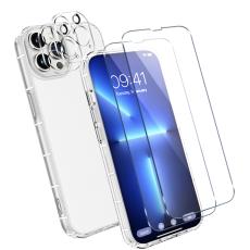 OEM - iPhone 13 Pro [5-PACK] 1 X Skal - 2 X Kameralinsskydd - 2 X Härdat Glas