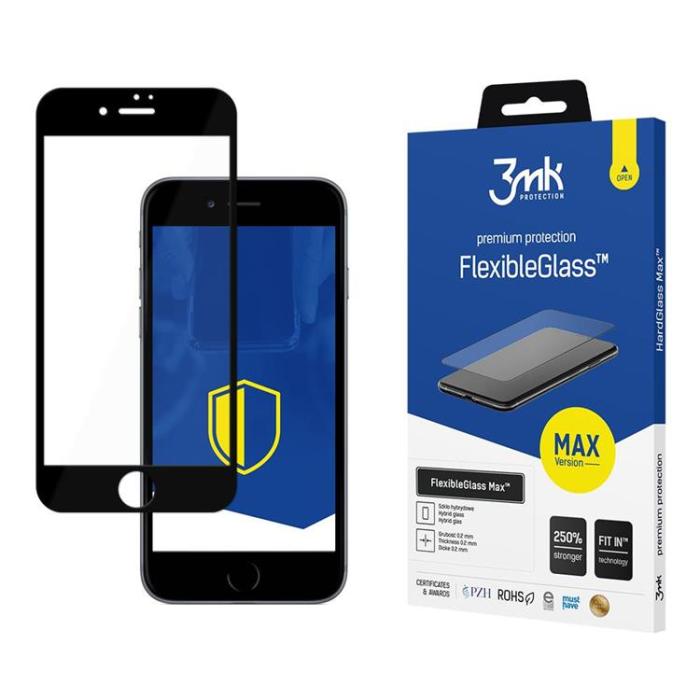 3MK - 3MK iPhone 7 / 8 / SE 2020 Hybrid Okrossbart Glas FlexibleGlass
