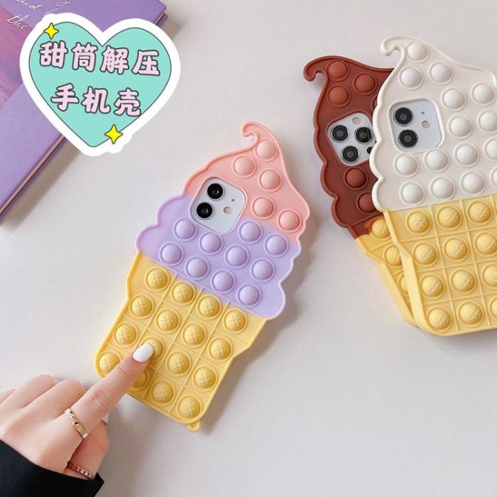 OEM - Ice Cream Skal iPhone 7/8/SE 2020 - Rosa/Lila