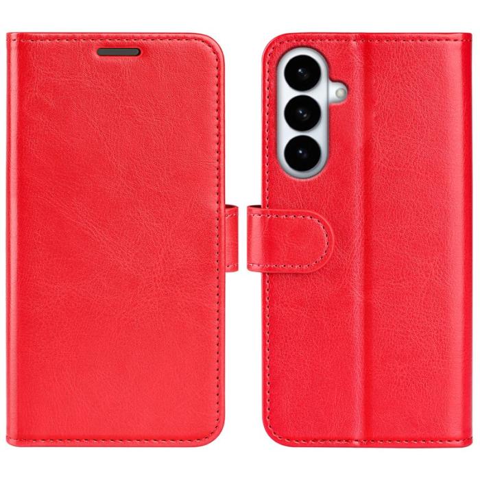 OEM - Mobilfodral för Samsung Galaxy S26 Plus Konstläder Ställ - Röd