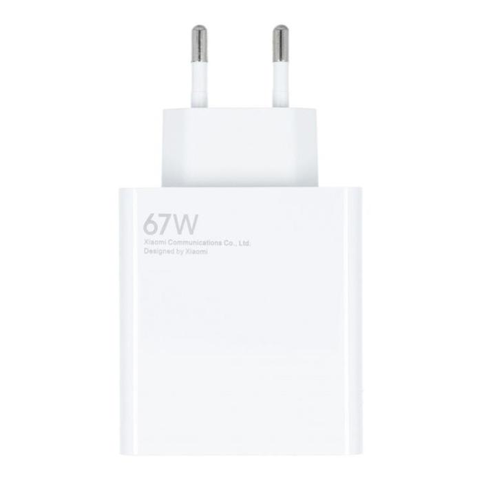 Xiaomi - Xiaomi Snabbladdare USB-A 67W QC 3.0 Bulk - Vit