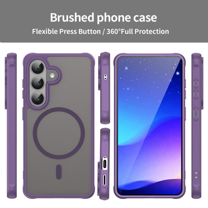 OEM - Mobilskal för Samsung Galaxy S26 Magnetiskt PC + TPU - Lila