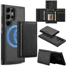 LC.imeeke - LC.IMEEKE Mobilskal f&ouml;r Samsung Galaxy S26 Ultra Magnetiskt Konstl&auml;der - Svart