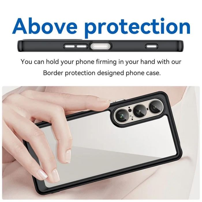 A-One Brand - Sony Xperia 1 VII Mobilskal Acrylic TPU - Svart