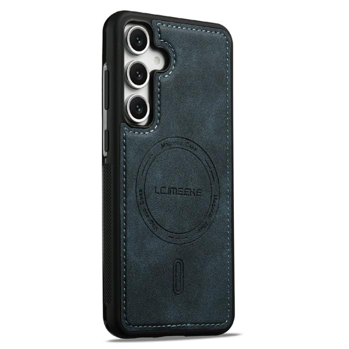 LC.imeeke - LC.IMEEKE Mobilskal för Samsung Galaxy S26 Magnetiskt Konstläder PC + TPU - Blå