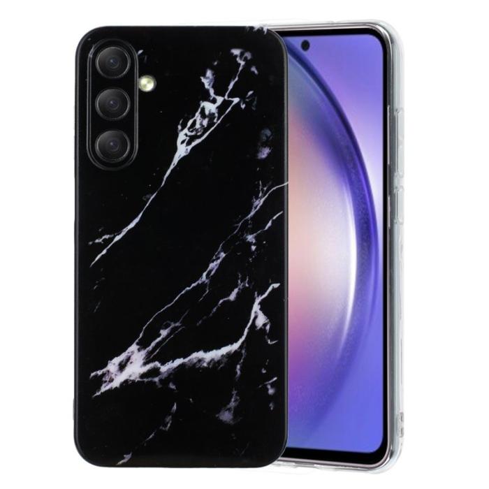OEM - Mobilskal för Samsung Galaxy S26 Plus Marmortryck TPU - Svart