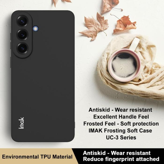 Imak - Imak Mobilskal för Samsung Galaxy S26 Plus Matt Anti Fingeravtryck TPU - Svart