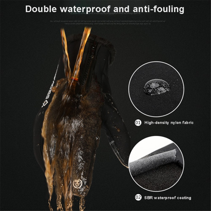 GOLOVEJOY - GOLOVEJOY Touchvantar Handskar Cykel Vindtäta DB03 - Grå