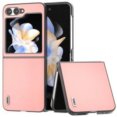 ABEEL - ABEEL Mobilskal till Samsung Galaxy Z Flip7 FE 5G &Auml;kta L&auml;der Rosa