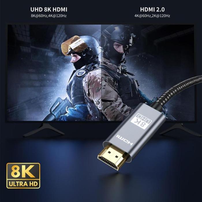 UTGATT - Tech-Protect HDMI 2.1 Ultraboost Kabel 4K 120HZ/8k 60hz 100cm