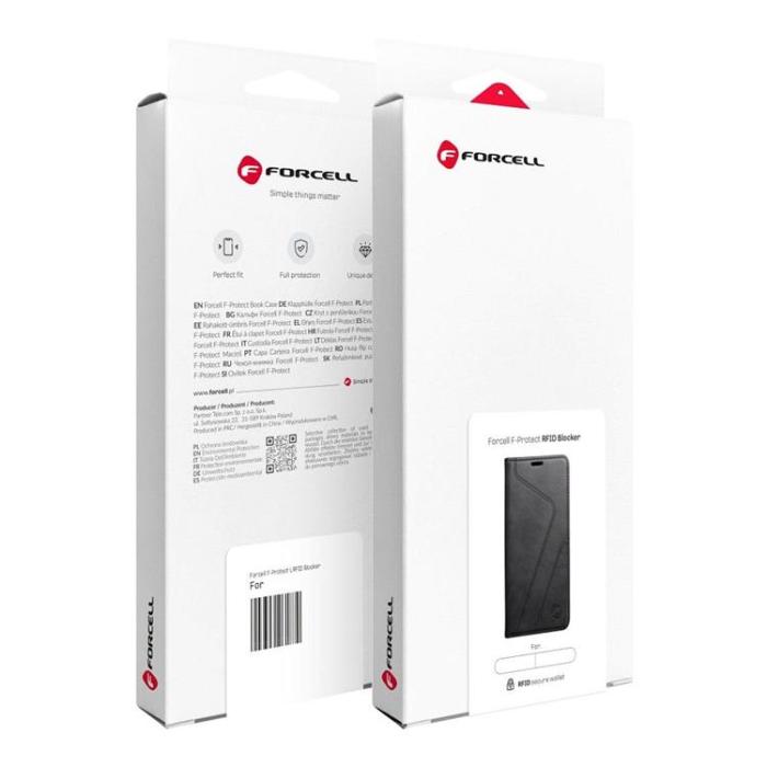 Forcell - Forcell Xiaomi Redmi 12c Plånboksfodral RFID Blocker - Svart