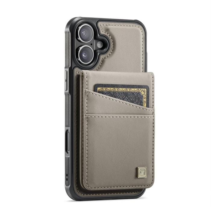 AUTSPACE - AUTSPACE iPhone 16 Plus Fodral KonstLäder - Grå