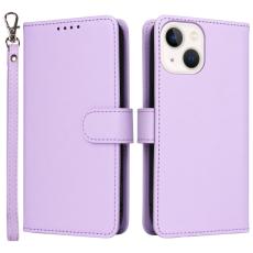 BETOPNICE - BETOPNICE iPhone 14 Pl&aring;nboksfodral Magnetiskt Avtagbart Konstl&auml;der - Lila