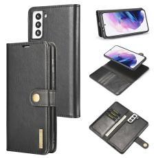 DG.MING - DG.MING Galaxy S21+ 5G 2-i-1 PC Pl&aring;nboksfodral &Auml;kta L&auml;der Svart