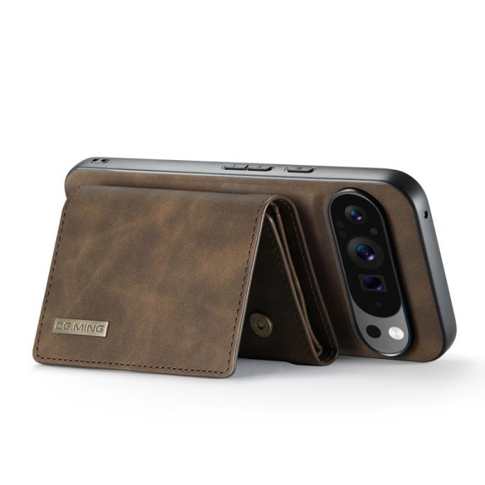 DG.MING - DG.MING M1 Series Mobilskal till Google Pixel 9 Pro XL Kickstand Brun