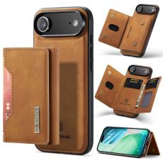 DG.MING - DG.MING iPhone Air Konstl&auml;der Pl&aring;nboksfodral PU + PC + TPU - Brun