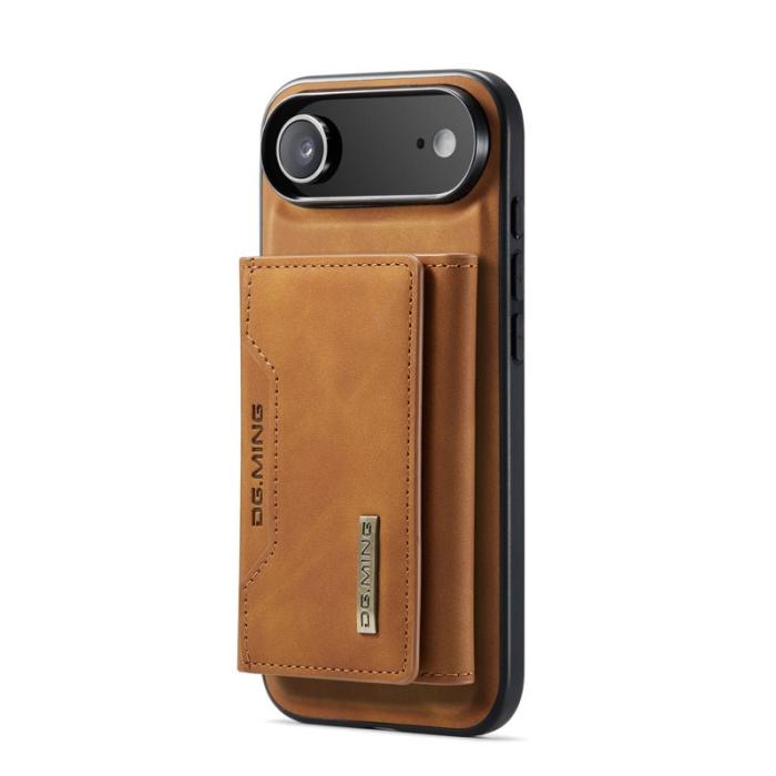 DG.MING - DG.MING iPhone Air Konstläder Plånboksfodral PU + PC + TPU - Brun
