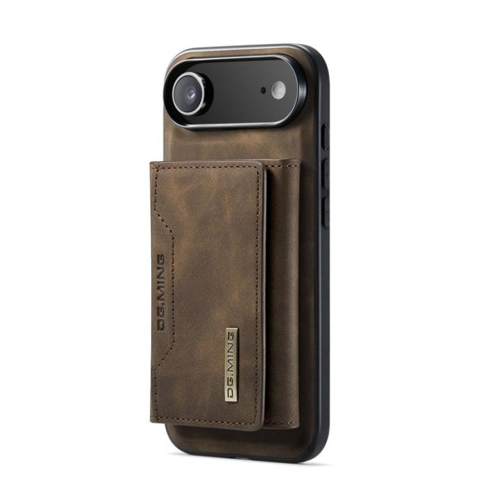 DG.MING - DG.MING iPhone Air Konstläder Plånboksfodral PU + PC + TPU - Brun