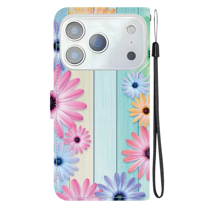A-One Brand - iPhone 17 Pro Max Plånboksfodral Med Lanyard - Sunflower