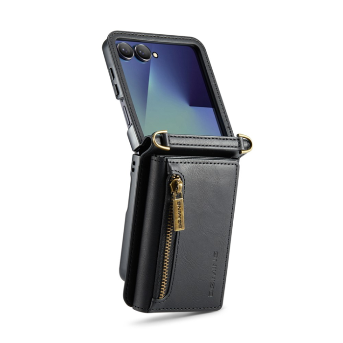 DG.MING - DG.MING Galaxy Z Flip 7 Mobilskal RFID Blocking M5 - Svart