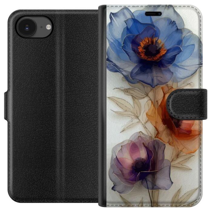 iSecrets - Plånboksfodral till Apple iPhone 16e med Silkesblommor
