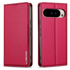 LC.imeeke - LC.IMEEKE L1 Series Pl&aring;nboksfodral Konstl&auml;der - R&ouml;d f&ouml;r Google Pixel 10 Pro