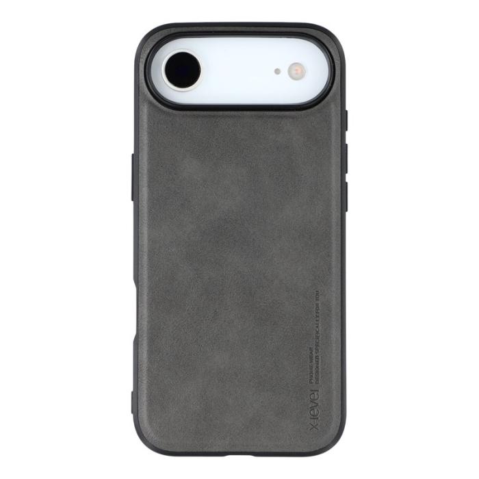 X-Level - X-LEVEL Bojue-3 Mobilskal till iPhone Air Läderbelagd PC + TPU Grå
