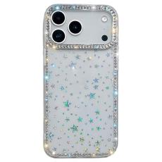 A-One Brand - iPhone 17 Pro Mobilskal Rhinestone Edge -Starry Transparent
