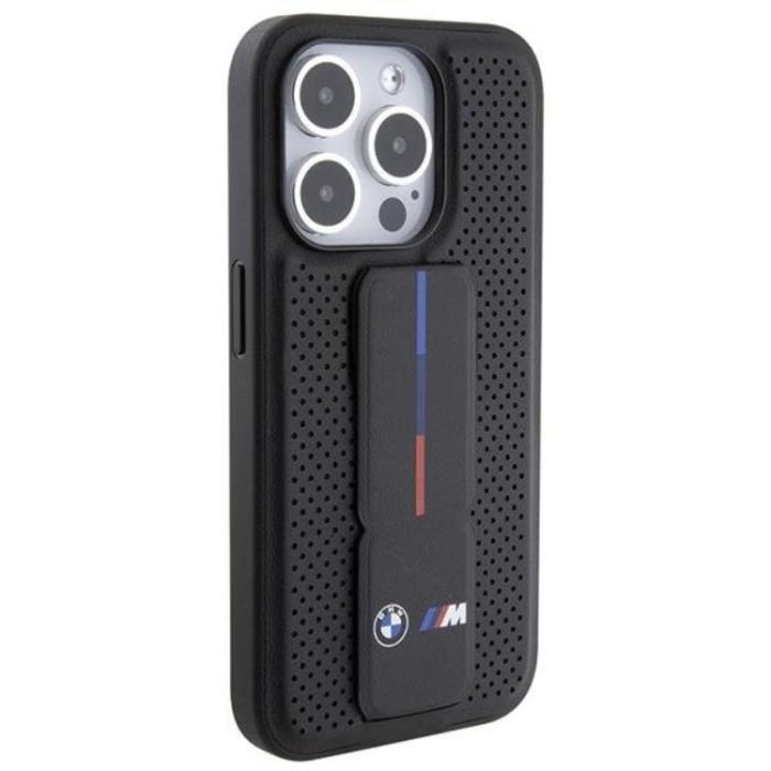 BMW - BMW iPhone 15 Pro Mobilskal Grip Stand Smooth & Perforated