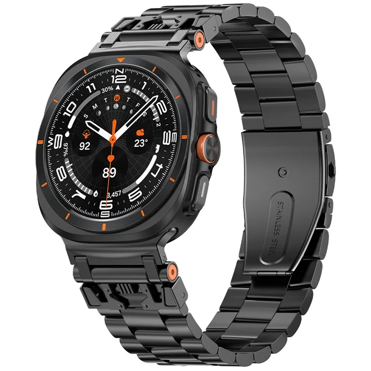 Galaxy Watch Ultra (47mm) Armband Stainless Steel - Svart | 5123 | AlltMobil