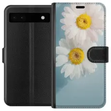 Gustaf - Pl&aring;nboksfodral till Google Pixel 6a med Sommarblommor