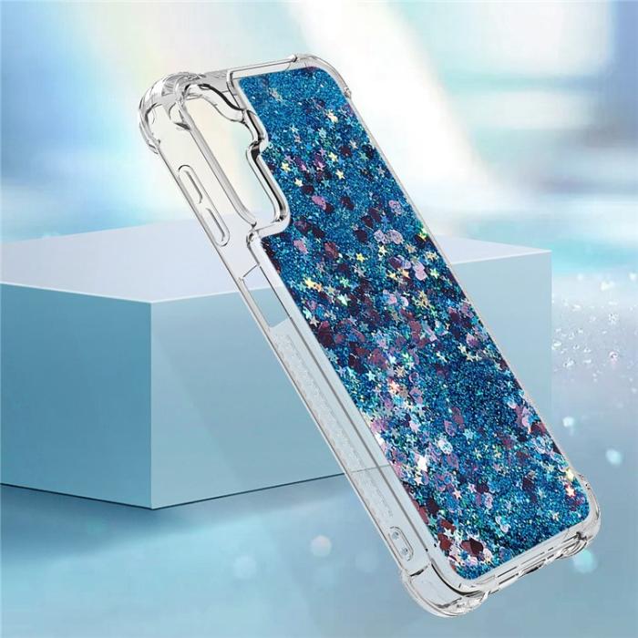 A-One Brand - Galaxy A14 5G/4G Mobilskal YB Quicksand Glitter TPU - Blå