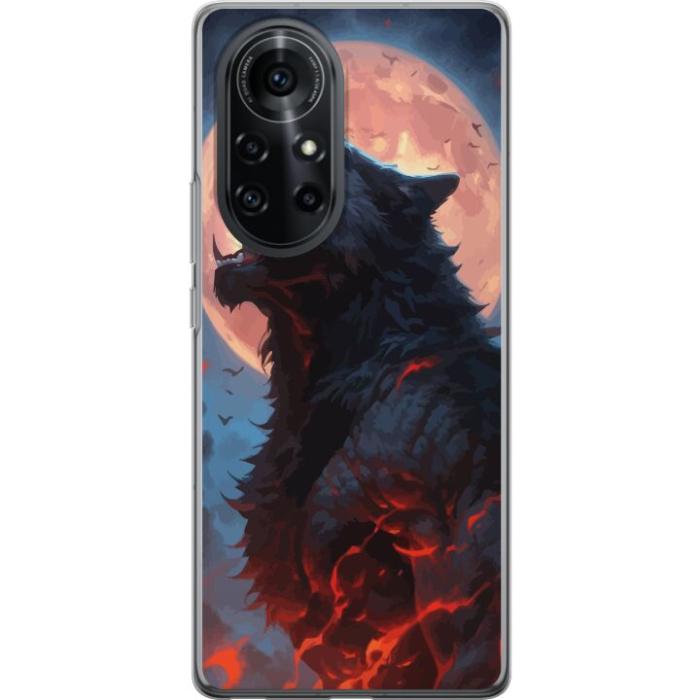 iSecrets - Genomskinligt Skal kompatibel med Huawei nova 8 Pro med Ylande varg