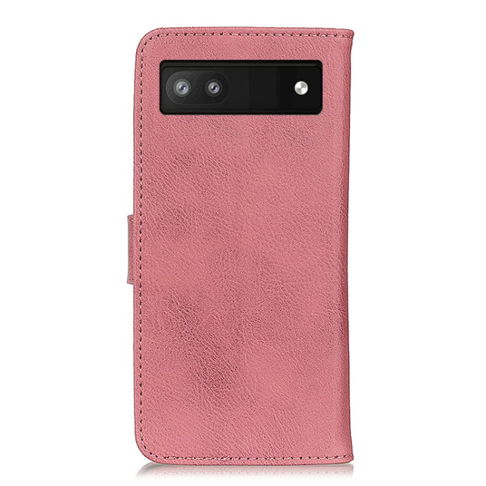 KHAZNEH - KHAZNEH Google Pixel 7A 5G Plånboksfodral Cowhide - Rosa