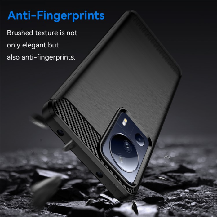 A-One Brand - Xiaomi 13 Lite Mobilskal Carbon Fiber - Svart