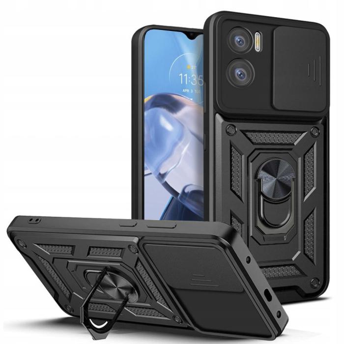 Tech-Protect - Tech-Protect Motorola E22/E22i Skal Camshield Pro - Svart