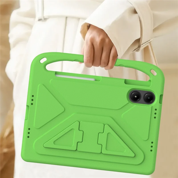 A-One Brand - Xiaomi Redmi Pad Pro/5G/Poco Pad Skal EVA Handgrepp Kickstand - Grön