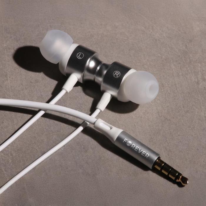 Forever - Forever In-Ear Hörlurar Trådbundna Jack 3.5mm EP-01 - Vit
