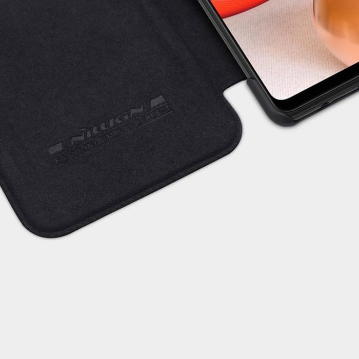 Nillkin - Nillkin Qin Läder Fodral Samsung Galaxy A42 5G - Svart