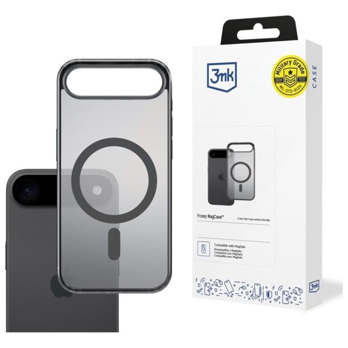 3MK - 3MK iPhone 17 Air Mobilskal MagSafe Frosty - Svart