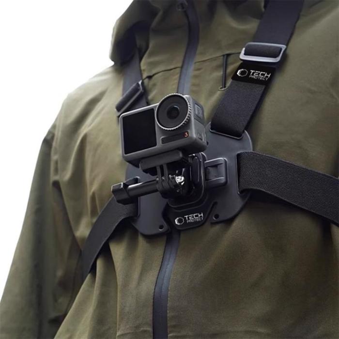 Tech-Protect - Tech-Protect Bröstfäste GoPro/DJI - Svart