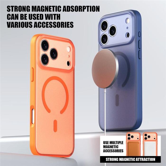 A-One Brand - iPhone 17 Pro Max Mobilskal MagSafe Skin Feel - Blå
