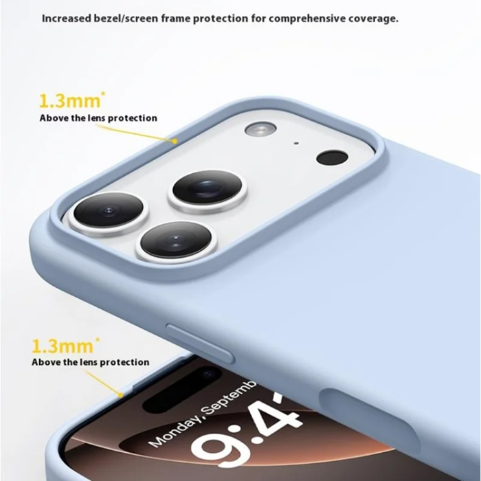 A-One Brand - iPhone 17 Pro Max Mobilskal Ultra Thin Silikon - Svart