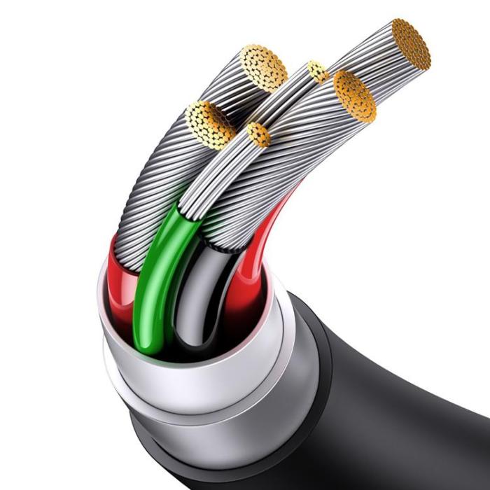 BASEUS - Baseus Superior SUPERVOOC USB-C till USB-A kabel 65W 1m - Svart